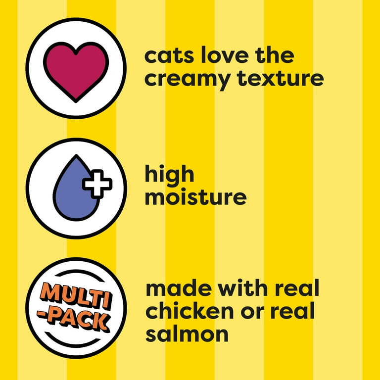Temptations Creamy Puree Lickable Treats For Cats, Variety Pack