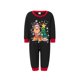 thumbnail image 2 of Pijamas navideños familiares a juego, pelele para bebé/camiseta de manga larga con estampado de árbol de Navidad y ciervos y pantalón a cuadros., 2 of 10