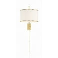 thumbnail image 3 of Crystorama Mallory 1 Light Soft Brass Task Sconce - 15"W x 22"H x 50.5"D, 3 of 10