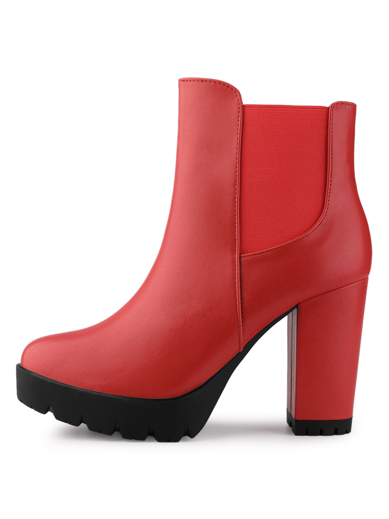 Details about   Party Women Platform Ankle Boots Block Heel Round Toe Party Shoes 44/47 Pumps L