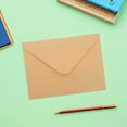 thumbnail image 4 of LITINKIMI 100Pcs Brown Kraft Paper Envelopes with V Flap for Professional Correspondence, 4 of 8