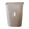 thumbnail image 2 of Trash Can Squares Open Top Trash Can Waste Bin Suitable For Household Bathroom Kitchen Bedroom Office Waste Basket Modern Plastic Trash Can, 2 of 6