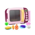 thumbnail image 4 of Juguetes para microondas para niños, juguetes para juegos de rol, electrodomésticos de cocina, juguetes, regalos de cumpleaños, accesorios de cocina p Rojo, 4 of 8