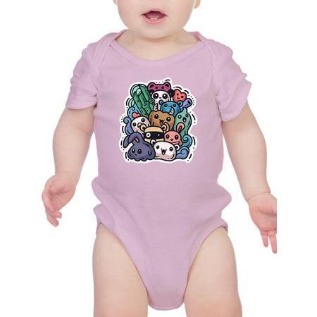 

Cute Animals Sticker Style Bodysuit Infant -Image by Shutterstock 24 Months