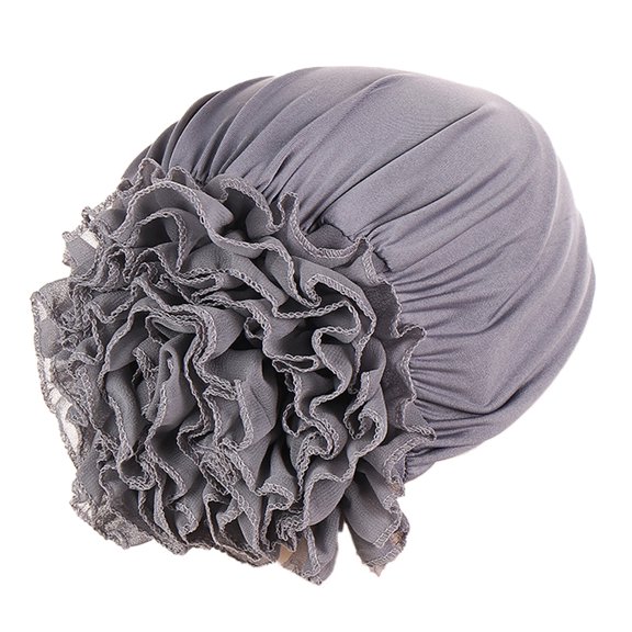 Hats for Women Solid Floral Slouchy Muslim Turban Head Cap Daily Wear