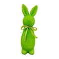 thumbnail image 3 of Figura de conejo de Pascua flocado, estatua de conejo, decoración de Pascua, linda mesa de espuma Verde, 3 of 9