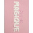 thumbnail image 4 of Solid Sweatshirt with (Magique) Chenille emboidery - Pink, 4 of 6