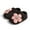 Black, variant on HUANBAI Baby Sandals For Girls Soft Sole Infant Shoes Floral Design Casual Everyday Wear For 0 18 Months Toddler