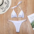 thumbnail image 3 of ENJOYW 2 Pcs/Set Women Swimsuit Strap Backless Halter Neck Rhinestone Summer Bathing Suit for SwimmingPolyester, 3 of 7