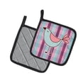thumbnail image 2 of Caroline's Treasures Bird on Purple Plaid Pair of Pot Holders, 2 of 2