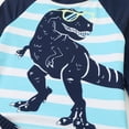 thumbnail image 7 of Baby Swimsuit Kids Toddler Boys Dinosaur Print Long Sleeve Swimsuit Quick Dry Breathable Sun Protection Swimwear Toddler Swimsuit Blue 6 Years-7 Years, 7 of 7
