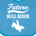 thumbnail image 4 of Inktastic Future Bull Rider Rodeo Riding Boys Baby Bib, 4 of 4