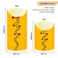 thumbnail image 4 of Iauyy Flameless Candles Battery Operated LED Pillar Candles with Remote and Timer, Yellow Line Drawing Set of 2 （S), 4 of 8
