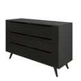 thumbnail image 5 of HARBOURSIDE 6-Drawer Dresser, Modern Mid-Century Chest for Bedroom, Living Room, Black, 5 of 8