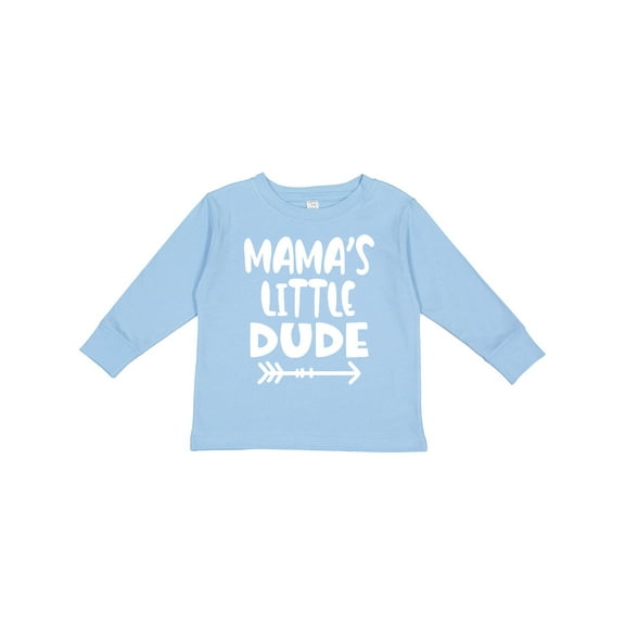 Inktastic Mama's Little Dude with Arrow Boys Long Sleeve Toddler T-Shirt