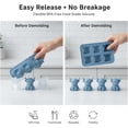 thumbnail image 2 of Mini Highland Cow Ice Cube Mold, 3D Cute Cattle Silicone Ice Cube Trays for Whiskey Cocktails Beer Coffee & Drinks Party, Reusable Animal Dessert Mold for Friends & Cow Lovers, 2 of 6