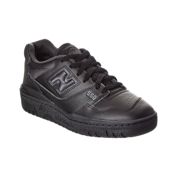 New Balance BB550 Leather Sneaker, 8, Black
