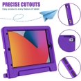thumbnail image 3 of AVAWO Kids Case for iPad 9th 8th 7th Generation 10.2 inch 2021/2020/2019, with Screen Protector Light Weight ShockProof Handle Stand Case for iPad 9/8/7 Gen 10.2"-Purple, 3 of 9