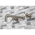 thumbnail image 3 of Kingston Brass KS8028NX Hamilton Two-Handle 3-Hole Wall Mount Roman Tub Faucet in Brushed Nickel, 3 of 7