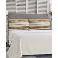 thumbnail image 5 of Farmhouse Teal Brown Pillow Covers King Size, Country Ombre Wooden Soft Bed Throw Pillowcases Breathable Cooling Long Lumbar Body Pillow Sham Cover for Bed Sofa 20''x40'', 5 of 7