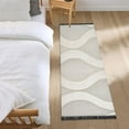 thumbnail image 3 of Yayeee Runner Rug for Bedroom 2'x6' Machine Washable Hallway Non Slip Mat, Light Gray Pattern, 3 of 8