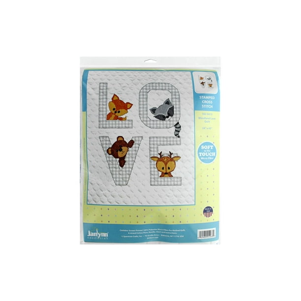 JanLynn Stamped Quilt Cross Stitch Kit 34