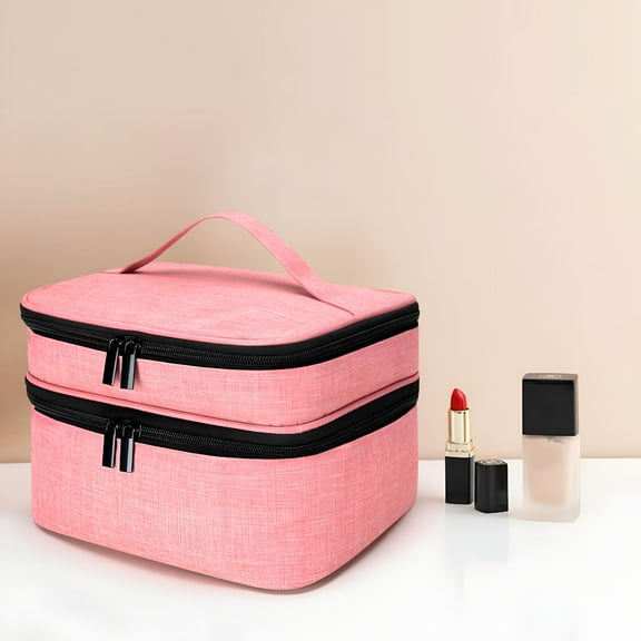 LAMIRO Sewing Supplies Organizer,Double-Layer Sewing Box Organizer Accessories Storage Bag,Large Sewing Basket Water Resistant Travel Sewing Gifts for Kit