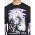 thumbnail image 5 of Nightmare Before Christmas Men's & Big Men's Long Sleeve Graphic Tee Shirt and Beanie Hat Set, Sizes XS-3XL, 5 of 5