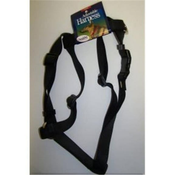 No.17L-BK Adjustable Nylon Harness - Black - 16-26in. Large