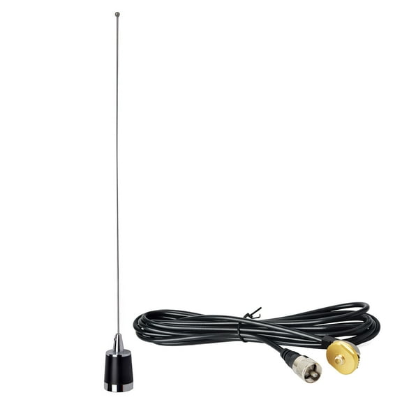 HYS Amateur Dual-band 144Mhz/430Mhz Mobile Pre-Tuned VHF UHF NMO Antenna with Mount Base