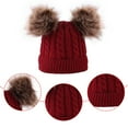 thumbnail image 6 of GHSOHS Cowboy Hat Beanie Trucker Hat Cotton Lined Boys Girls Hat Cap Hat Knitted Kids Pom Winter Toddler Hat Baby Hats Bucket Hats Fashion Caps Red Skullies & Beanies Fascinators Hats for Women, 6 of 6