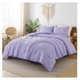 thumbnail image 6 of TiaGOC Lavender California King Comforter Set, 3 Pieces Cal King Tufted Boho Bedding Comforter Sets, Fluffy Bed Set (104x96In Comforter & 2 Pillowcases), 6 of 7