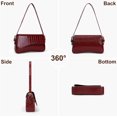 thumbnail image 5 of LinYooLi Small Shoulder Bag Y2K Purse for Women Crocodile Handbag Clutch Purse Classic Retro Crossbody Bag Satchel, 5 of 6