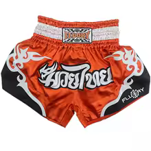 orange, variant on FLUORY Muay Thai Shorts Thai Boxing Shorts Martial Arts Kickboxing Shorts Clothing Fairtex Shorts