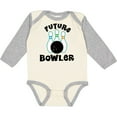 thumbnail image 3 of Inktastic Future Bowling Childs Bowling Boys or Girls Long Sleeve Baby Bodysuit, 3 of 5