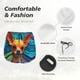 thumbnail image 4 of Balery Colorful Textured Chihuahua Pantalones cortos deportivos para mujer con forro y dos bolsillos, elásticos, para entrenamiento, gimnasio, yoga-Small, 4 of 7