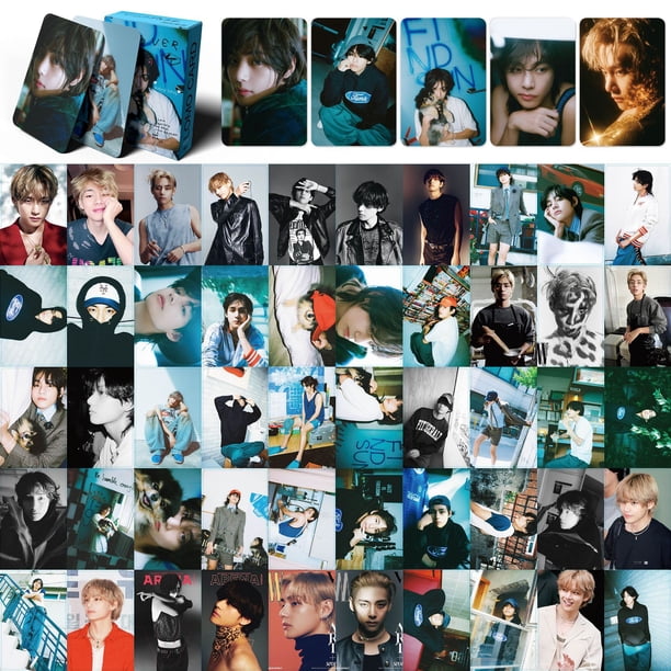 Tarjetas fotográficas de cara de JIMIN de Kpop Idol, tarjetas de Impresión de fotos HD Ablum, imágenes para regalos de colección de fanáticos, 55 piezas por juego