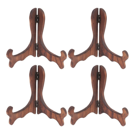 MRLESS Wedding Gifts Wooden Display Stand Plate Holder Easels for Home & Decor