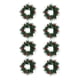 thumbnail image 1 of Corona artificial con anillo de vela de pilar, candelabro de pilar, arreglo floral, corona de granja verde para festival de mesa, 1 of 8