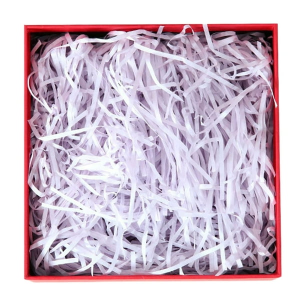 Papel triturado arrugado para cestas de regalo y relleno de cajas | Papel decorativo triturado para decoración de fiestas, manualidades y embalaje protector