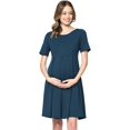 thumbnail image 1 of SURJDE Robe de Maternité Formelle pour Femme avec Plis à l'Avant et à l'Arrière, 1 of 7