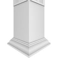 thumbnail image 5 of Ekena Millwork 8"W x 10'H Craftsman Classic Square Non-Tapered Calico Fretwork Column w/ Crown Capital & Crown Base, 5 of 8