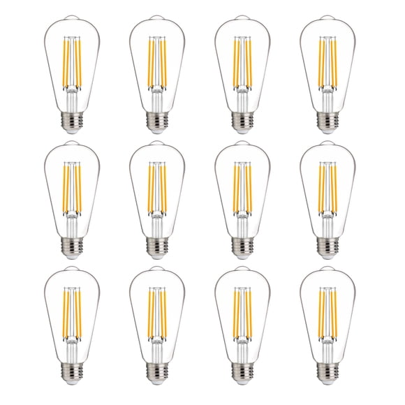 FLSNT Ampoules LED Edison Équivalentes à 100W, Ampoules LED Dimmables ST19 pour Suspension, Lampe Murale, Haute Luminosité avec 1000LM, 2700K Blanc Doux, 8W