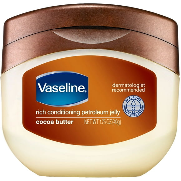 Vaseline 100 Pure Petroleum Jelly Cocoa Butter, 1.75 Oz.