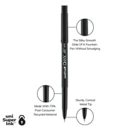 uniball ONYX Rollerball Pens, Micro Point, 0.5mm, Black Ink, 12 Count