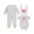 thumbnail image 2 of Bon Bebe Newborn Baby Girl Take-Me-Home, 3pc Set, 2 of 2