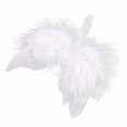 thumbnail image 2 of 10 piezas Mini alas de plumas blancas de ángel para decoraciones navideñas Kuyhfg Bienvenido a Kuyhfg, 2 of 4