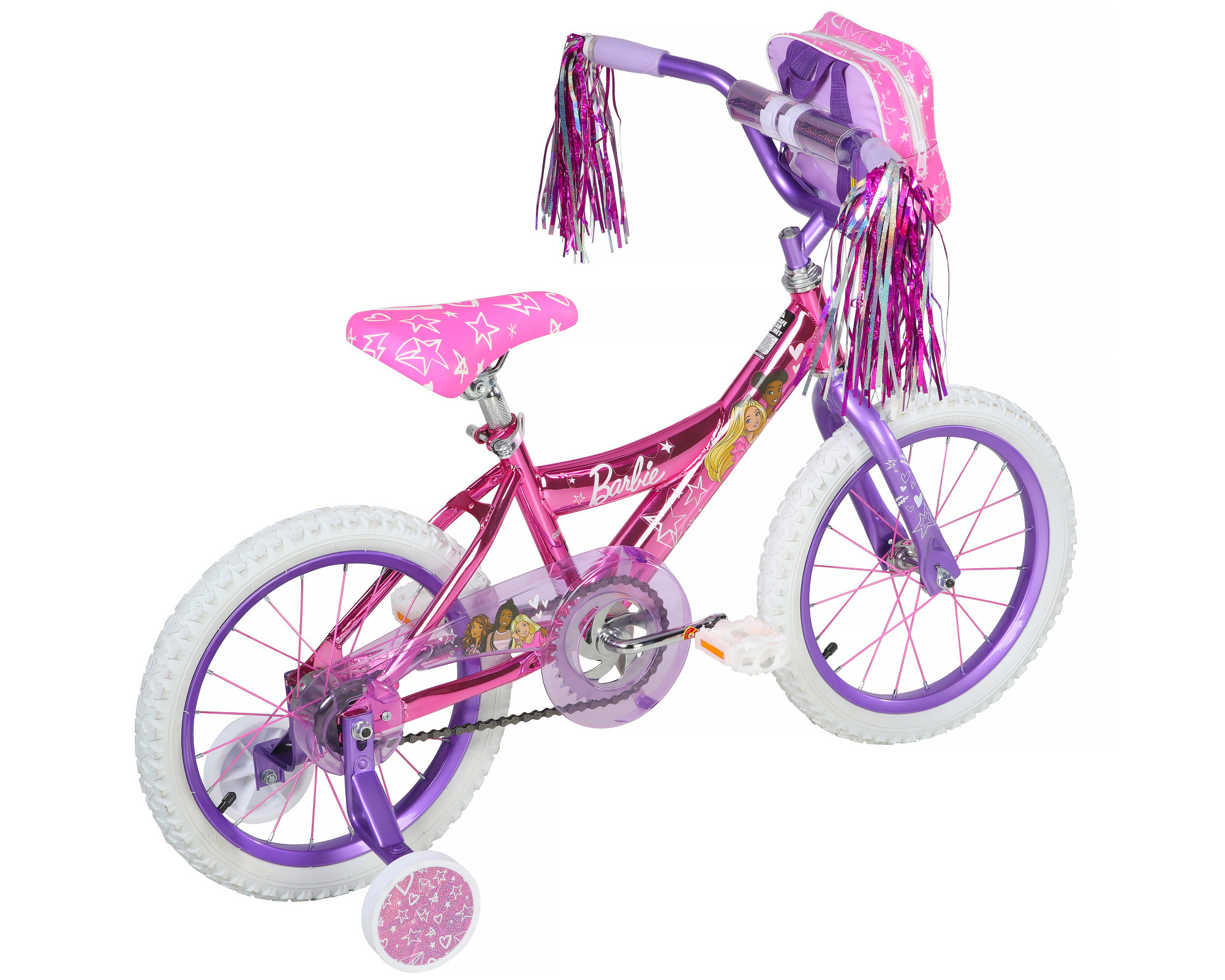 Dynacraft Barbie 16-inch Girls BMX Bike for Age 5-7 Years, Pink - image 3 of 8