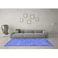 thumbnail image 3 of Ahgly Company Machine Washable Indoor Rectangle Oriental Blue Industrial Area Rugs, 5' x 7', 3 of 4