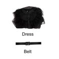 thumbnail image 1 of Vestido de cosplay con cinturón Disfraz de cosplay para niños (7T 130cm Niño + Bolsa), 1 of 6